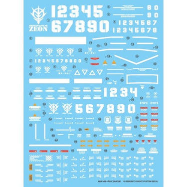 G-Rework CD-M97 Premium Decal for MG Zaku2 2.0 (Decal V2.0)